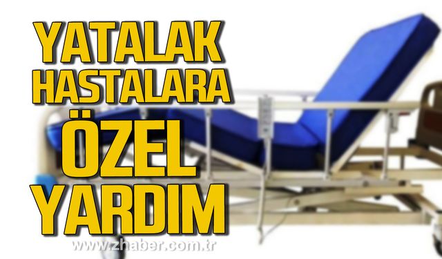 Alaplı'da yatalak hastalara ücretsiz yatak desteği