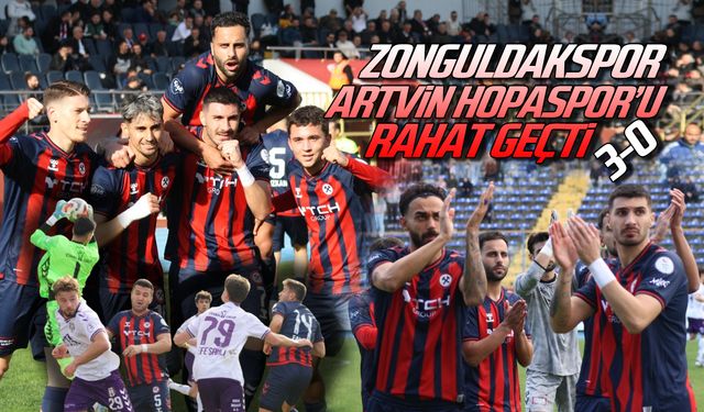 Zonguldakspor, Artvin Hopaspor’u rahat geçti…3-0