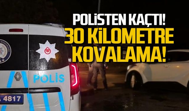 Araçtan neler atmaya çalıştı? 30 km kaçabildi!