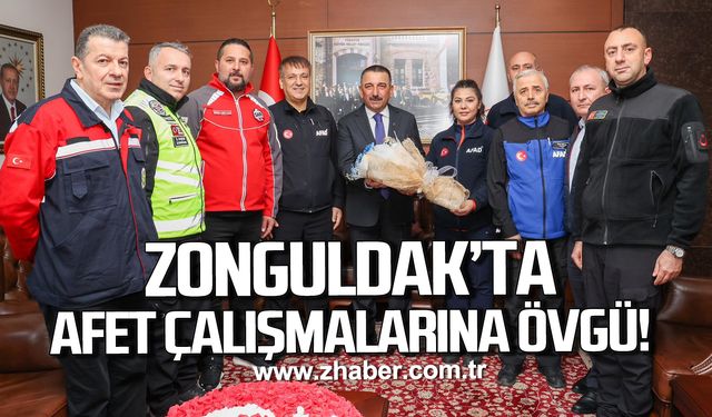 Zonguldak’ta Afet çalışmalarına övgü: Vali Hacıbektaşoğlu’ndan kurumlara teşekkür