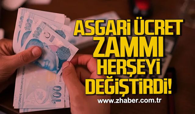 Asgari ücret zammı herşeyi değiştirdi!