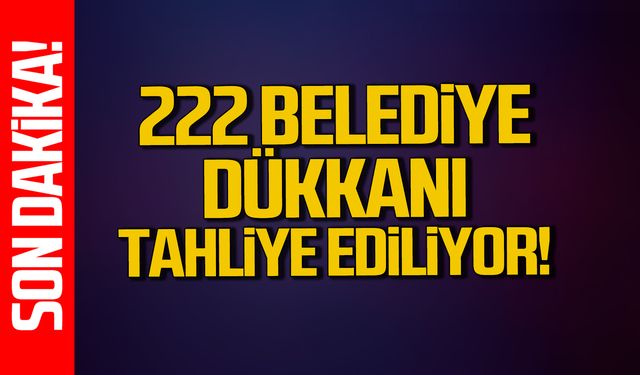 Kdz. Ereğli'de 222 Belediye dükkanı tahliye ediliyor!
