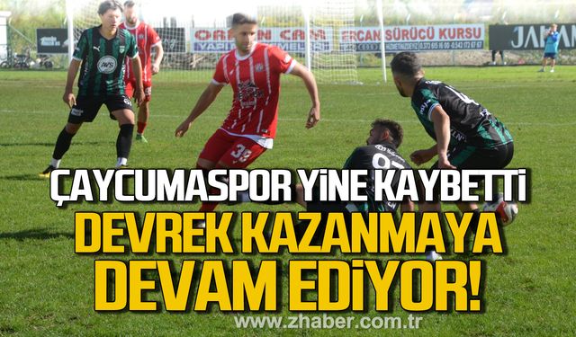 Çaycumaspor yine kaybetti, Devrek kazanmaya devam ediyor!