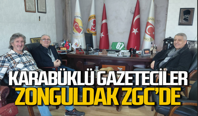 Karabüklü gazetecilerden Zonguldak Gazeteciler Cemiyeti’ne ziyaret
