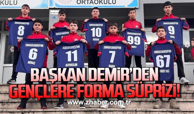 Zonguldakspor Başkanı Demir, Gençlere forma sürprizi!