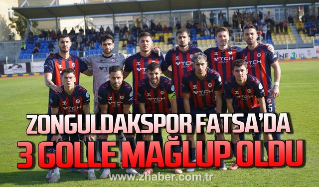 Zonguldakspor, zorlu deplasmanda Fatsa Belediyespor’a 3-1 yenildi!