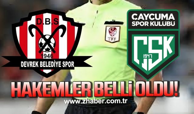 Çaycumaspor ve Devrekspor maçlarını yönetecek hakemler açıklandı!