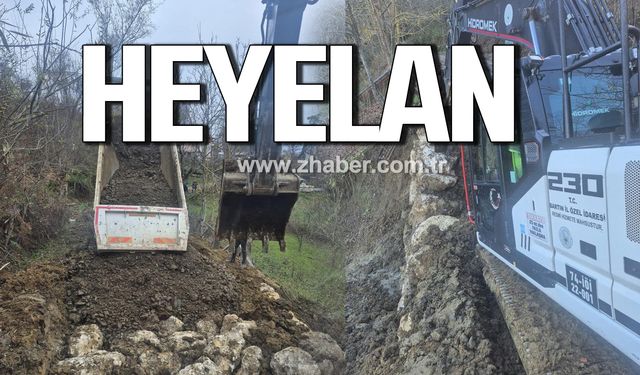 Bartın'da heyelan! Köy yolu ulaşıma kapandı!