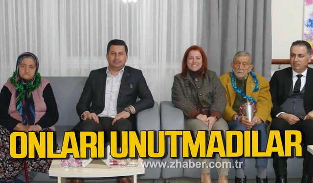 Kilimli'de Kamil Altun ve halk oyunları hocası Nur Sarı'dan huzurevi ziyareti!