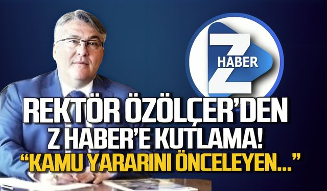 BEUN Rektörü Özölçer'den Z HABER’e kutlama