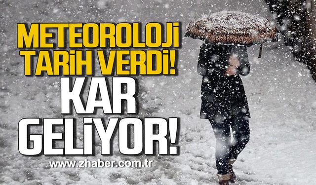Meteoroloji tarih verdi! Kar geliyor!