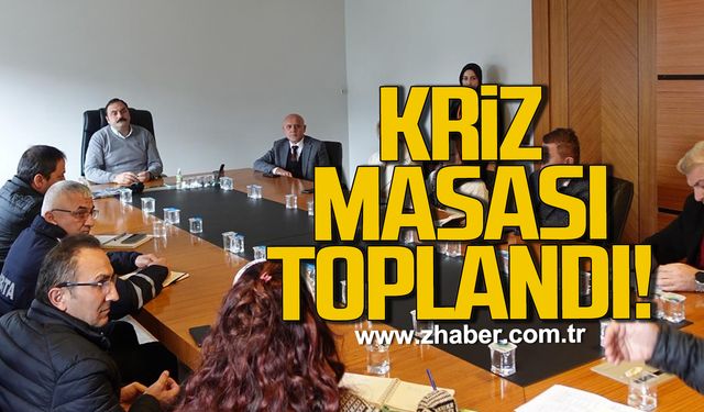 Kozlu'da kriz masası toplandı!