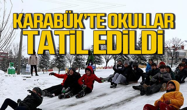 29 Aralık Pazartesi Karabük'te okullar tatil edildi