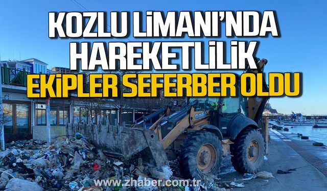 Kozlu Limanı'nda hareketlilik. Ekipler seferber oldu.