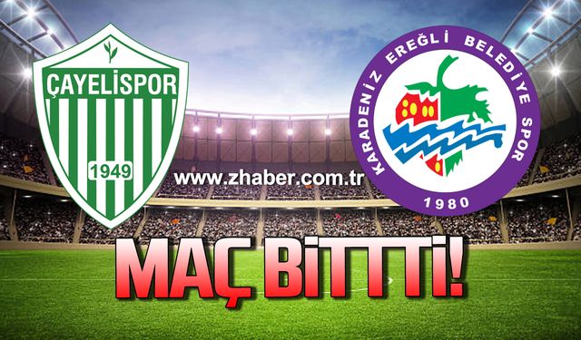 Çayelispor- Ereğli Belediyespor maçı bitti!