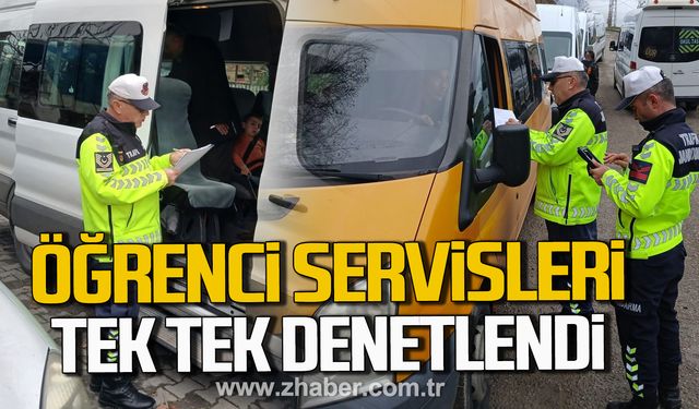 Zonguldak'ta taşımalı eğitim servisleri tek tek denetlendi!