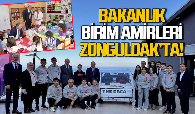 Milli Eğitim Bakanlığının birim amirlerinden Zonguldak ve ilçelerine saha ziyareti
