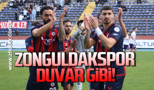 Zonguldakspor savunmada duvar gibi!