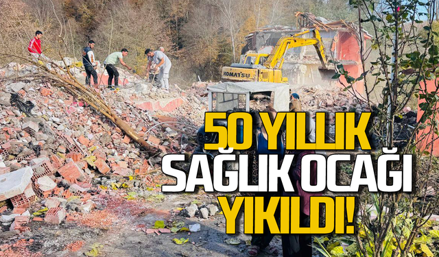 50 yıllık sağlık ocağı yıkıldı: Saffet Bozkurt olay yerinde inceleme yaptı!