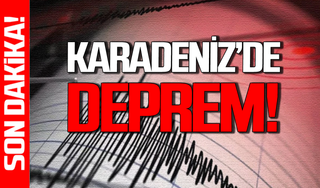 Karadeniz'de art arda korkutan deprem
