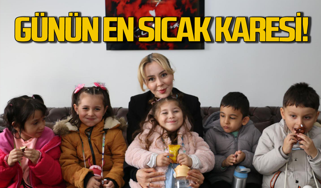 Kaymakamdan öğrencilere anne şefkati!