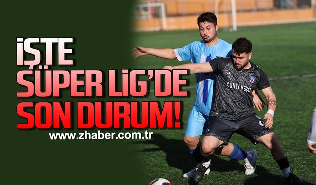 İşte Süper Lig'de son durum!