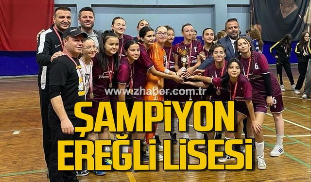 Futsal Gençler Zonguldak İl Birinciliği müsabakalarında Şampiyon Ereğli Lisesi oldu!