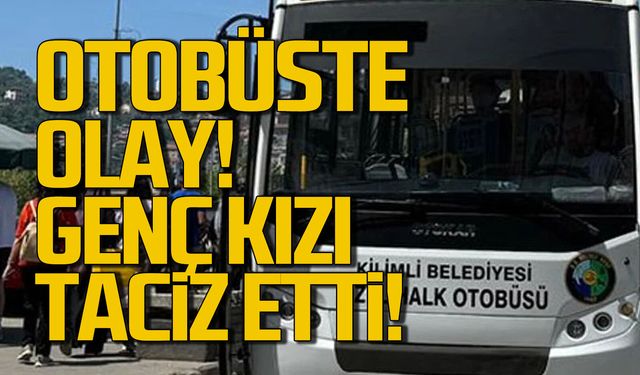 Kilimli otobüsünde taciz iddiası! Ortalık karıştı!