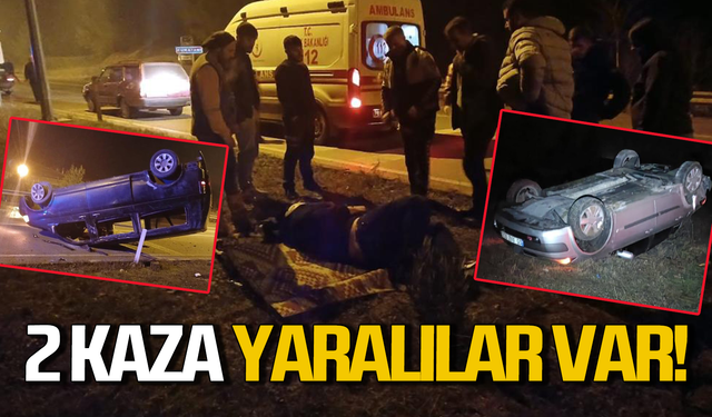 Kazalar peş peşe geldi: Çok sayıda yaralı var!