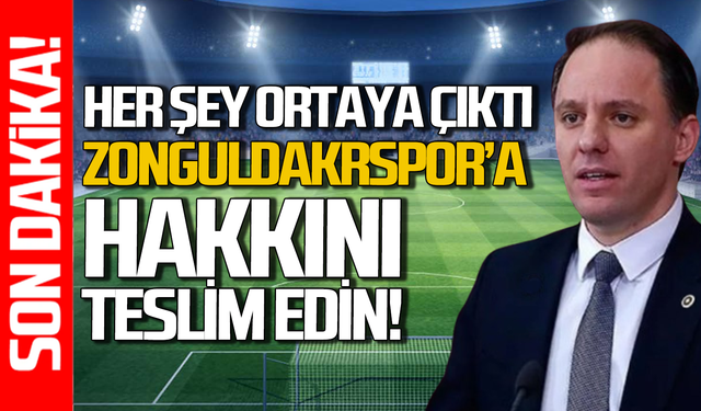 Deniz Yavuzyılmaz “Her şey ortaya çıktı - Zonguldakspora hakkını teslim edin!”