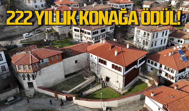 Restore edilerek korunan 222 yıllık konağa ödül