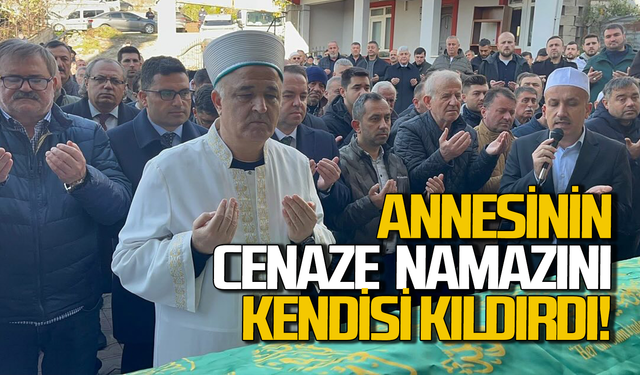 Milli Eğitim Müdürü annesi Ayşe Çevik'in cenaze namazını kendisi kıldırdı