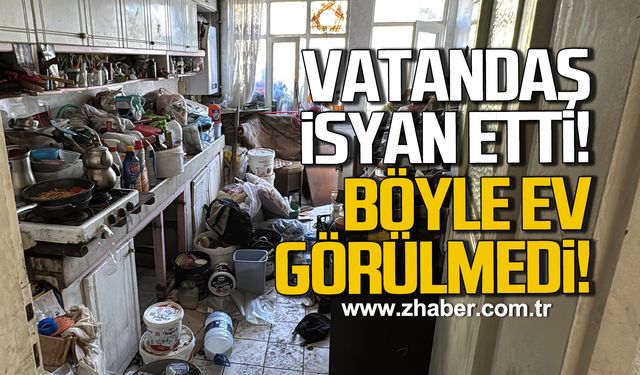 Karabük'te vatandaş isyan etti! Böyle çöp ev görülmedi!
