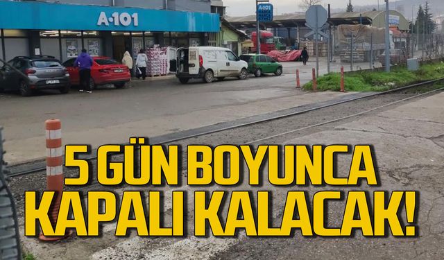 Hemzemin geçit 5 gün boyunca trafiğe kapatılıyor