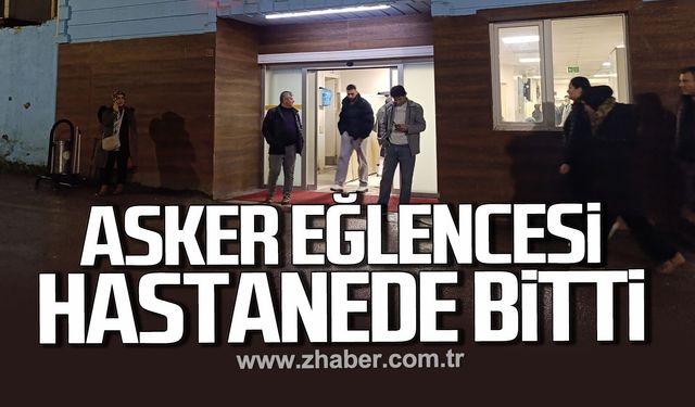 Bartın'da asker uğurlama eğlencesi hastanede bitti