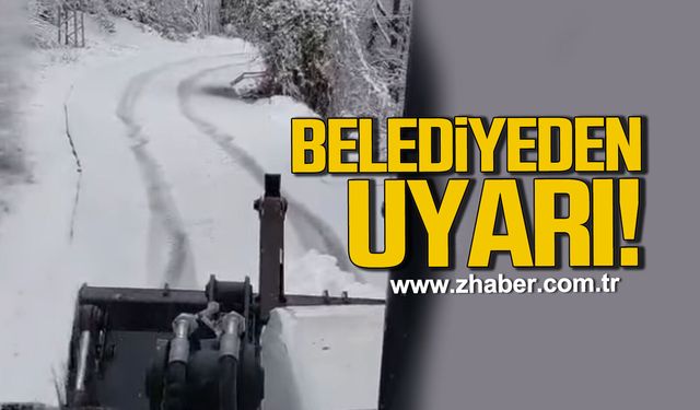 Kozlu Belediyesi'nden zincir ve kış lastiği uyarısı