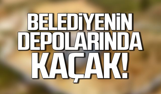 Belediyenin depolarında kaçak. Olan vatandaşa oldu