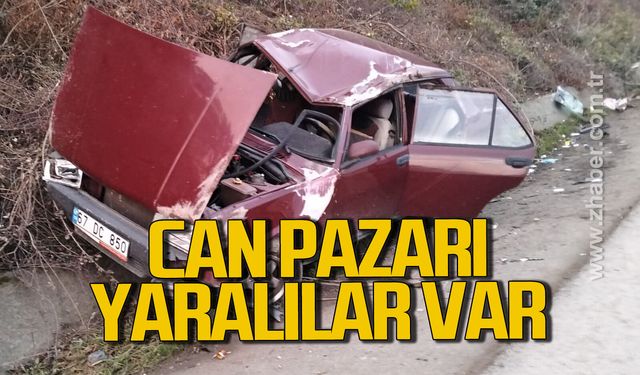 Alaplı-Ereğli karayolunda can pazarı 5 yaralı