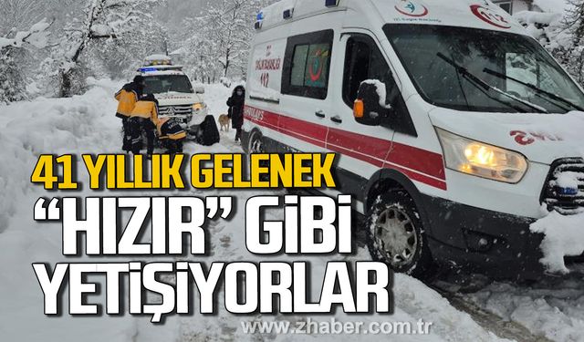 Bartın'da 41 yıllık gelenek. Acil sağlık ekipleri hastalara "Hızır" gibi yetişiyor.