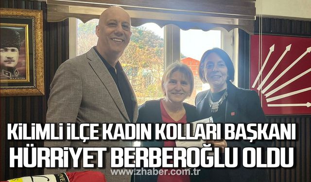 Kilimli İlçe Kadın Kolları Başkanlığı’na Hürriyet Berberoğlu atandı.