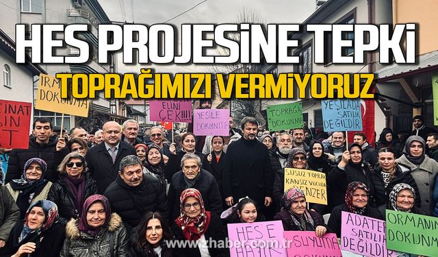 Devrek'te HES projesine tepki. "Derelerimizi, toprağımızı vermiyoruz"