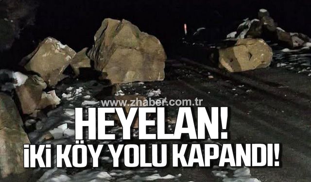 Karabük'te iki köye ulaşım sağlayan yol kapandı