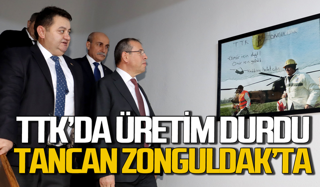 TTK'da üretim durdu Bakan Yardımcısı Abdullah Tancan Zonguldak'a geldi