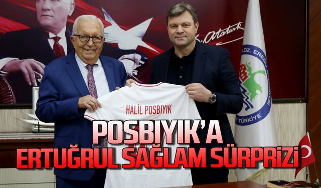 Ertuğrul Sağlam ve ailesi Halil Posbıyık'ı ziyaret etti