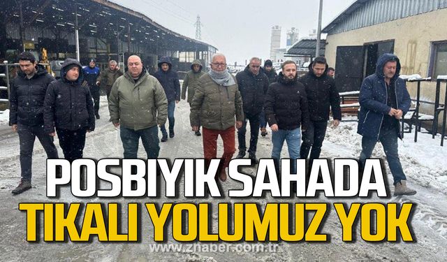 Halil Posbıyık sahada. "Ereğli'de tıkalı yol yok."