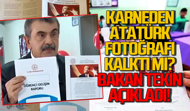 Karnelerden Atatürk fotoğrafı neden kaldırıldı? Bakan Tekin konuştu!