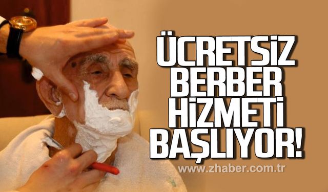 Gökçebey'de evde ücretsiz berber hizmeti başlıyor