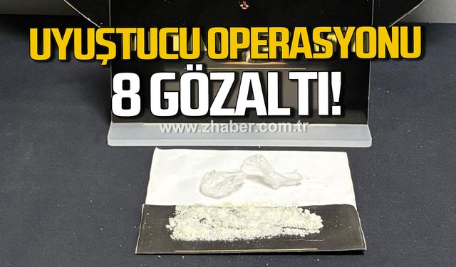Karabük'te uyuşturucu operasyonu 8 gözaltı