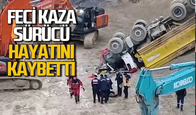 Bartın'da taş ocağında uçuruma yuvarlanan kamyonun sürücüsü hayatını kaybetti