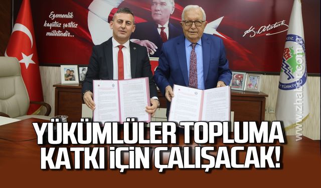 Ereğli’de kamuya yararlı işbirliği. Yükümlüler topluma katkı için çalışacak